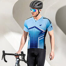 Load image into Gallery viewer, FEIXIANG Men’s Cycling Jersey, Short Sleeve Riding Bike Top Shirts Zipper Cool Dry Biking Clothing with 3 Rear Pockets
