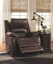 Load image into Gallery viewer, Signature Design by Ashley Barling Power Recliner Adjustable Headrest Walnut
