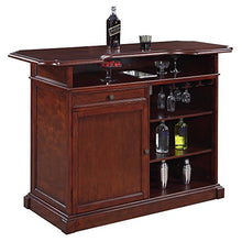 Load image into Gallery viewer, Hathaway Ridgeline 5' Home bar Set with Storage Mahogany

