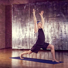Load image into Gallery viewer, Natural Fitness Eco-Smart Yoga Mat- Extra Long (24” x 80”)- Midnight Blue
