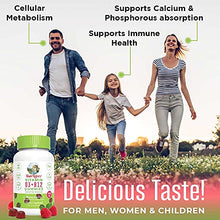 Load image into Gallery viewer, Vitamin D3 + Vitamin B12 | Sugar Free | 2 Month Supply | Vitamin D &amp; B12 Vitamin Gummy Supplements for Adults &amp; Kids | Supports Bone Health | Energy Boost | Vegan | Non-GMO | Gluten Free | 60 Servings
