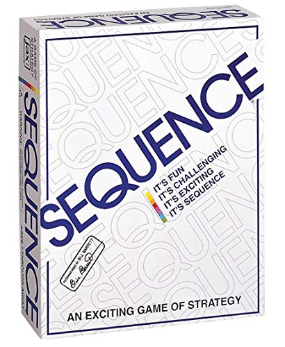 SEQUENCE- Original SEQUENCE Game with Folding Board, Cards and Chips by Jax