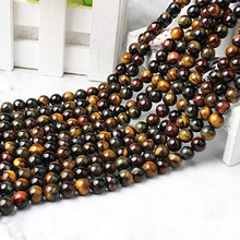 Load image into Gallery viewer, 6 8 10 12 mm Natural Jewelry Chocolate Tiger Eye Stone Loose Beads Suitable For Men And Women Bracelet Necklaces Tigea eyes 10mm 38beads
