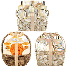 Load image into Gallery viewer, Home Spa Gift Basket, Bath Spa Kit for Women, 3 Bath Set Bundle
