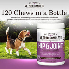 Load image into Gallery viewer, VetPro Dog Hip and Joint Supplement - Pain and Inflammation Relief Chews with Glucosamine, Chondroitin, MSM, Turmeric, Vitamin C, Omega 3 - Treats Hip Dysplasia, Arthritis - Dogs Chewable Supplements
