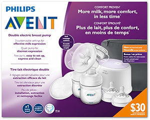 Philips Avent Double Electric Breast Pump + Bonus Power Cushion, SCF334/22