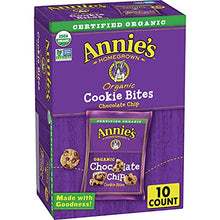 Load image into Gallery viewer, Annie's Organic Chocolate Chip Cookie Bites, 10 ct

