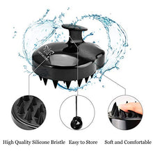Load image into Gallery viewer, Hair Scalp Massager Shampoo Brush,Soft Silicone Hair Brush for Wet Dry Oily Curly Straight Thick Thin Rough Long Short Natural Men Women Kids Pets Hair Care Tools(Black)
