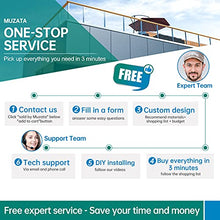 Load image into Gallery viewer, Muzata 5Pack M4 Turnbuckle Hook and Eye T304 Stainless Steel for Cable Railing Wire Rope Hardware Kit Tension Heavy Duty Hanging Sun Shade Sail String Light CN09
