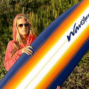 Wavestorm 8ft Classic Longboard Surfboard (Org Burst), AZ22-WSSF800-ORG