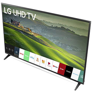 LG 65UM6900 65-inch 4K UHD Smart TV with TruMotion 120 (2019) Bundle with Deco Mount Flat Wall Mount Kit, Deco Gear Wireless Backlit Keyboard and 6-Outlet Surge Adapter with Night Light
