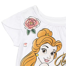 Load image into Gallery viewer, Disney Princess Belle Toddler Girls T-Shirt Tutu Skirt Scrunchy Set Yellow/White 4T

