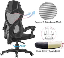 Load image into Gallery viewer, HOMEFUN Ergonomic Office Chair, High Back Adjustable Desk Task Chair with Armrests Black with Lumbar Support
