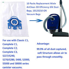 Load image into Gallery viewer, Poweka Vacuum Bags for Miele Compact C1, C2, Complete C1, C2, C3 Vacuums Fit S400i-S456i, S600-S658, S800-S858 &amp; S5000-S5999 Replace 10123210, 9917730, 7189520 3D Efficiency GN Canister Bag
