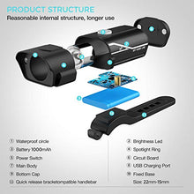 Load image into Gallery viewer, [Latest 2020] USB Rechargeable Super Bike Headlight and Back Light Set, Runtime 10+ Hours 600 Lumen Bright Front Lights and Tail Rear LED, 5 Light Mode Options Fits All Bicycles, Road, Mountain
