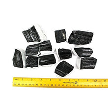Load image into Gallery viewer, Rock Paradise Black Tourmaline Flat Box - Box Size 7.5x5x2 - Brazilian Stones - Reiki Stones Exclusive COA (Black Tourmaline)
