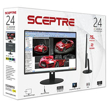 Load image into Gallery viewer, Sceptre 24&quot; Professional Thin 75Hz 1080p LED Monitor 2x HDMI VGA Build-in Speakers, Machine Black (E248W-19203R Series)
