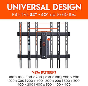 ECHOGEAR Swivel Full Motion TV Wall Mount for TVs Up to 60" & New Ultra High Speed 6 Foot HDMI 2.1 Cable
