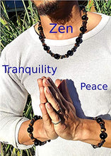 Load image into Gallery viewer, AURAS BY OSIRIS - Tigers Eye Necklace and Bracelet Set - Onyx Hematite - Incredibly Strong Magnetic Clasp - Confidence - Protection - Bead Bracelet For Men and Women
