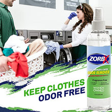 Load image into Gallery viewer, ZORBX Strong Odor Remover Spray - Unscented Odor Eliminator Spray for Pet, Urine, and Shoe | Stronger Deodorizer Spray, Pack of 4 (7.5 Oz Each)
