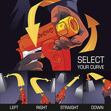 Load image into Gallery viewer, NERF Rival Curve Shot -- Flex XXI-100 Blaster -- Fire Rounds to Curve Left, Right, Downward or Fire Straight -- 5 Rival Rounds
