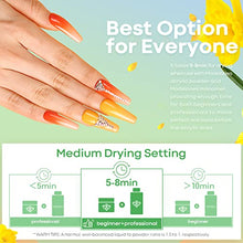 Load image into Gallery viewer, Modelones 24 Colors Acrylic Powder Set, Spring Summer Nail Acrylic Powder, Blue Green Glitter Acrylic Nail Powder, Pigmented Acrylic Powder for 3D Easter Nail Art, Nail Extension French Nail
