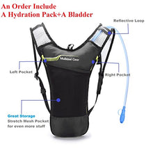 Load image into Gallery viewer, Mubasel Gear Hydration Backpack Pack with 2L BPA Free Bladder - Lightweight Pack Keeps Liquid Cool Up to 4 Hours - Great Storage Compartments - Outdoor Sports Gear for Running Hiking Cycling Skiing
