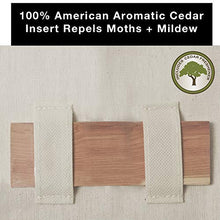 Load image into Gallery viewer, Smart Design Cedar Canvas Gusseted Garment Bag Hanger
