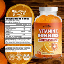 Load image into Gallery viewer, Vitamin C Gummies by New Age - Orange Vitamin C Gummy 2-Pack - Supports Healthy Immune System - Vegetarian Without Gluten - 120 Gummies
