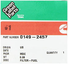 Load image into Gallery viewer, Cummins 1492457 Onan Fuel Filter
