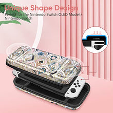 Load image into Gallery viewer, Fintie Carrying Case for Nintendo Switch OLED Model 2021/Switch 2017, [Shockproof] Hard Shell Protective Cover Travel Bag w/10 Game Card Slots for Switch Console Joy-Con &amp; Accessories, Marble Tiles

