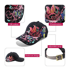 Load image into Gallery viewer, Women Baseball Caps, Adjustable Breathable Embroidered Sun Hat for Sport Golf Mesh Sunbonnet Outdoor Black
