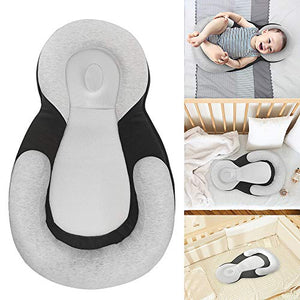 Mestron Portable Baby Bed Babies Head Support Pillow Newborn Baby Mattress Lounger Nest for Baby Sleep Positioning Comfortable Easy Cleaning Sleeping Lounger for 0 12 Months Baby Lounger