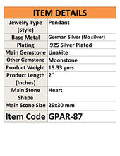 Load image into Gallery viewer, GoyalCrafts Unakite Silver Plated Pendant Jewelry Natural Gemstone GPAR87
