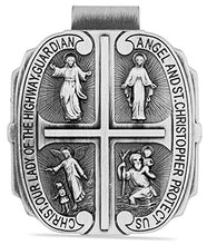 Load image into Gallery viewer, Catholic Visor Clip for Protection While Driving | Beautiful and Traditional Design | Makes a Great Gift for Teens and New Drivers | More Than 10 Designs Available
