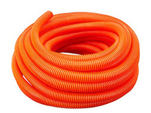 Load image into Gallery viewer, (1/2&quot; Dia. x 100 ft, Orange) HydroMaxx Flexible Polyethylene Corrugated (PE) Split Tubing (Wire Loom)
