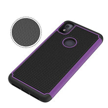 Load image into Gallery viewer, Sucnakp T-Mobile Revvl 4 Case TCL Revvl 4 Case Shock Absorption Drop Protection Hybrid Dual Layer Armor Defender Protective Cover for T-Mobile Revvl 4（FB Purple）
