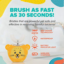 Load image into Gallery viewer, AutoBrush Kids Electric Ultrasonic Toothbrush V3 - Plays Music - Whole Mouth Brushing (Lion 8+ Years)
