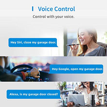Load image into Gallery viewer, meross Smart Garage Door Opener Remote, Compatible with Apple HomeKit, Amazon Alexa, Google Assistant, SmartThings, Multiple Notification Modes, No Hub Needed
