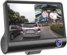 Load image into Gallery viewer, 1080P 170°Wide Angle,4&quot; Dual Lens HD Car DVR Rearview Video Dash Cam Recorder Camera LCD Screen G-Sensor, WDR, Parking Monitor, Loop Recording, Motion Detection
