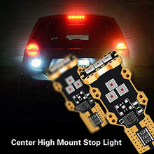 Load image into Gallery viewer, LASFIT 921 912 W16W LED Third Brake Center High Mount Stop Light Bulbs, Red Light, Plug&amp;Play
