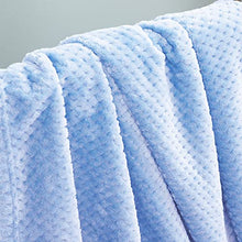 Load image into Gallery viewer, Exclusivo Mezcla Waffle Textured Soft Fleece Blanket, Large Throw Blanket(Mint Green, 50 x 70 inches)- Cozy, Warm and Lightweight
