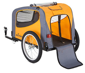 Schwinn Rascal Bike Pet Trailer, For Small and Large Dogs, Small, Orange