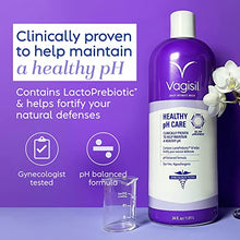 Load image into Gallery viewer, Vagisil Healthy pH Care Daily Intimate Feminine Wash for Women, Gynecologist Tested &amp; Hypoallergenic, 34 Fl Oz (1L)
