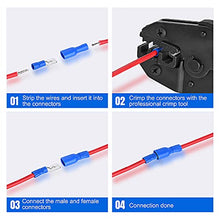 Load image into Gallery viewer, Nilight 540PCS Mixed Quick Disconnect Electrical Insulated Butt Bullet Spade Fork Ring Solderless Crimp Terminals 22-16/16-14/12-10 Gauge Electrical Wire Connectors Assortment Kit, 2 Years Warranty
