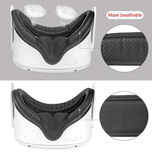 Load image into Gallery viewer, HIJIAO Latest Upgrade Accessories for Oculue Quest 2, Including VR Facial Interface Bracket &amp; PU Leather Foam Face Cover Pad Replacement &amp; Protective Lens Cover for Oculus Quest 2
