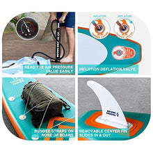 Load image into Gallery viewer, Tuxedo Sailor Inflatable 11'×30"×6" Ultra-Light SUP for All Skill Levels Everything Included with Stand Up Paddle Board, Adj Paddle, Pump, ISUP Travel Backpack, Leash 10L Waterproof Bag,Shoulder Strap
