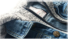 Load image into Gallery viewer, LJYH Boys' Basic Denim Trucker Jackets Children Fall Hoodies Trendy Jeans Coats 9/10yrs 140cm
