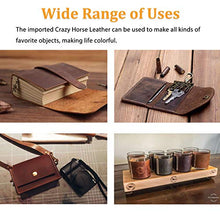Load image into Gallery viewer, Muse Craft Flawless 12&#39;&#39;X24&#39;&#39; 5-6oz Dark Brown Tooling Leather Finished Full Grain Cowhide Leather Import A Grade Leather Hide 1.8-2.1mm Tooling Sewing Hobby Workshop Crafting Leather
