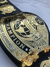 Load image into Gallery viewer, Undisputed World Wrestling Championship Gold Plated Big Adult Size Black Genuine Leather Replica Zinc Belt with WW logo
